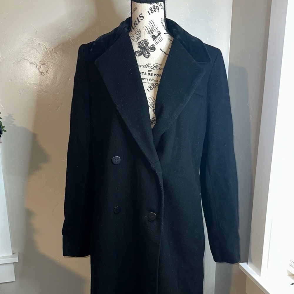 Black Wool Women's Coat